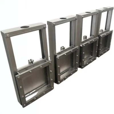 Zanglamaydigan po'latdan yasalgan shlyuz darvozasi